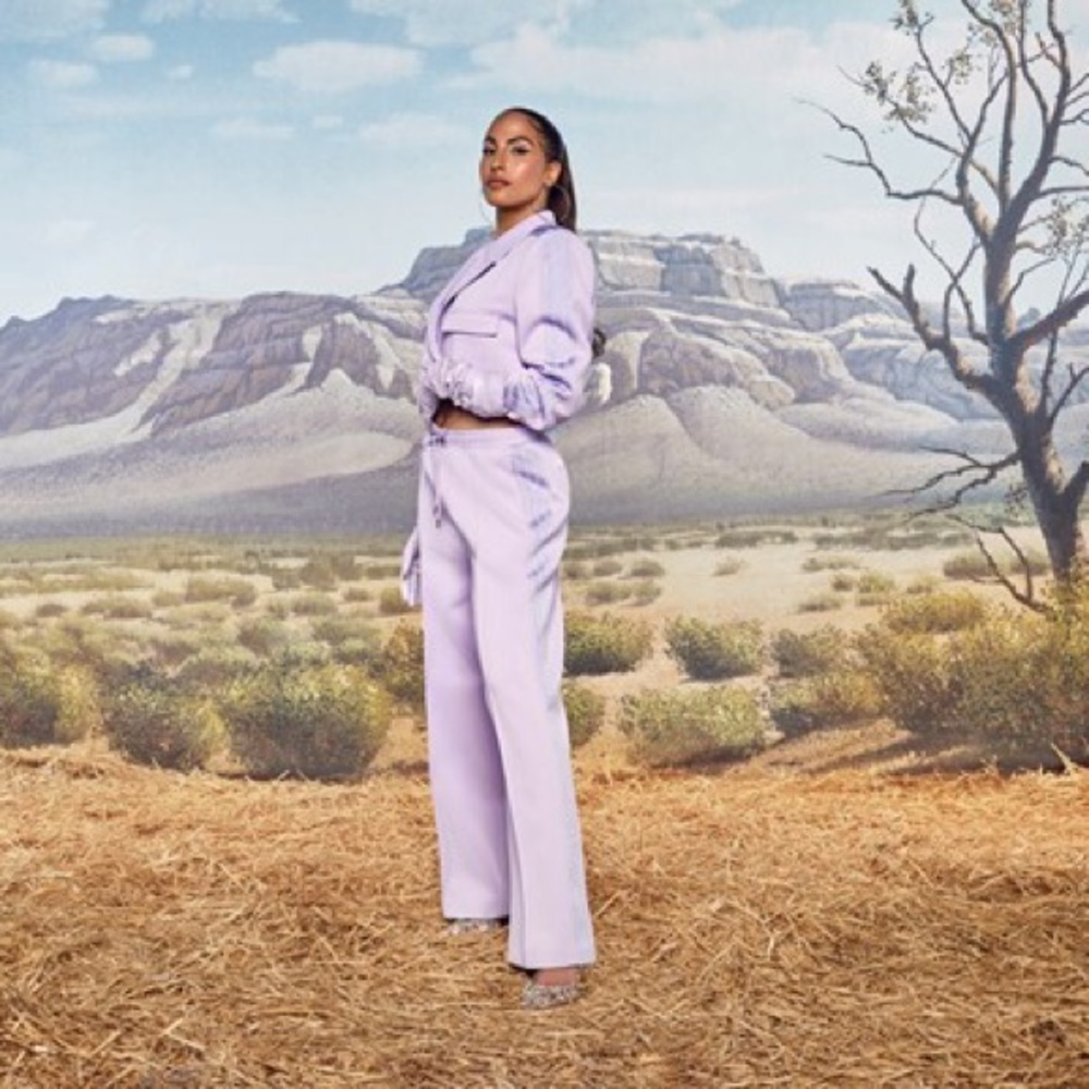 IVY PARK Lilac High-Waist Track Pants